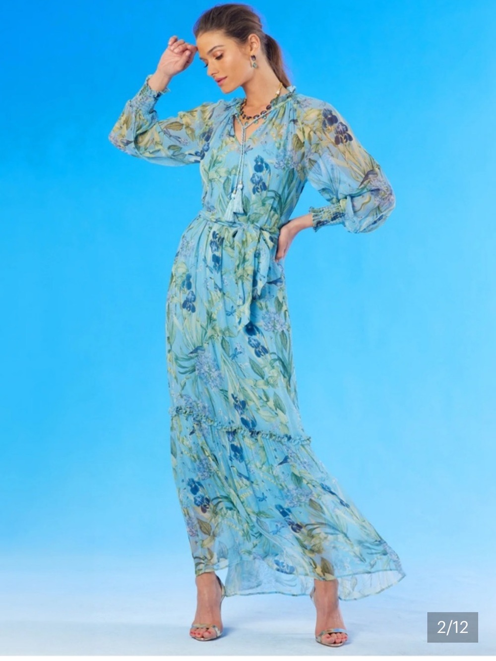 Nicoblu Celine maxi dress size 10 petite